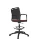 Black Shell Mesh Back Draughtsman Task Chair